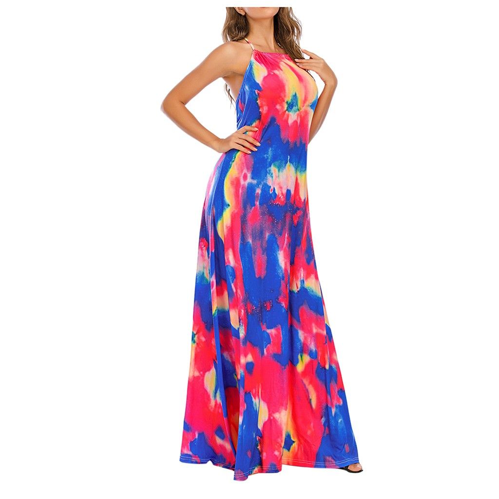 tie dye formal gown