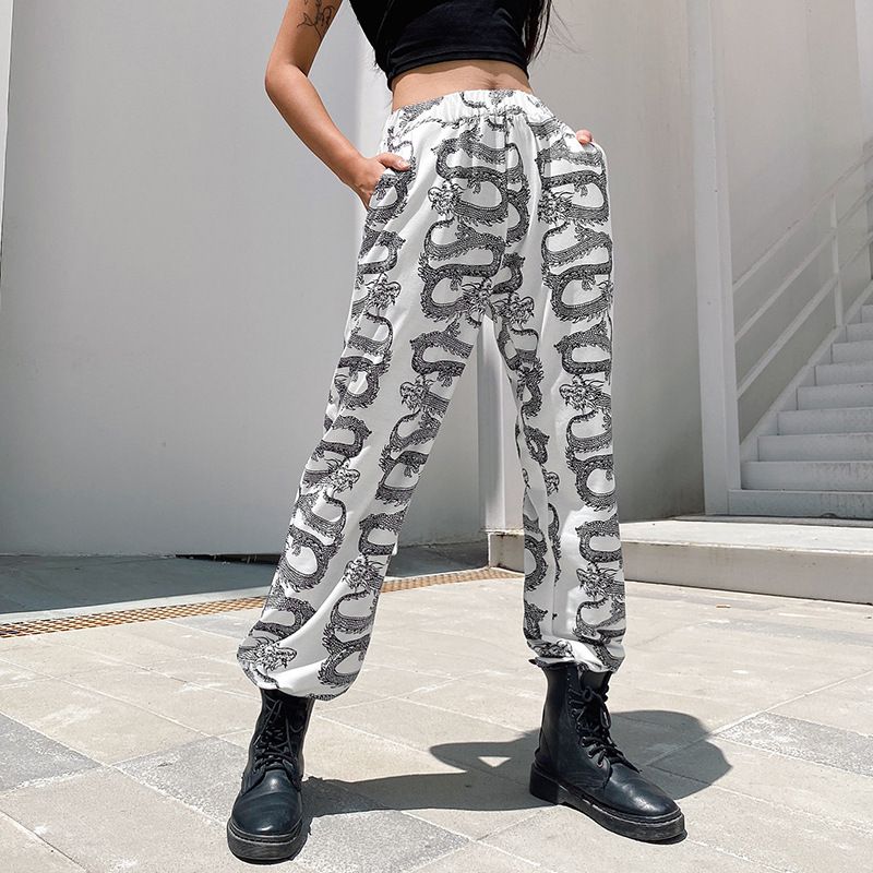 snake print sweatpants