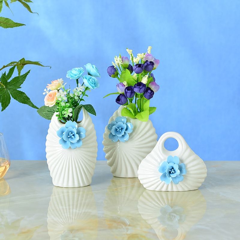 Ceramic Small Vase Set Home Decoration Tabletop Living Room Tv