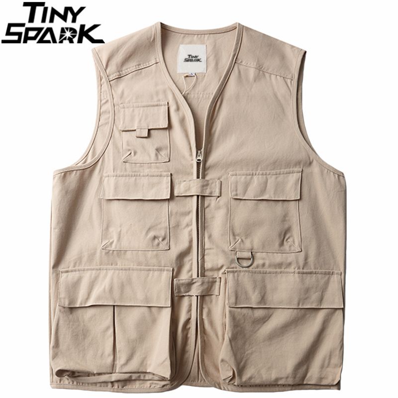 Acquistare Maniche Giacche Tatical Merci Vest 2020 Mens Harajuku Streetwear  Vest Multi Tasche Hip Hop Gilet Japan Style Economico | Consegna Veloce E  Qualità | It.Dhgate