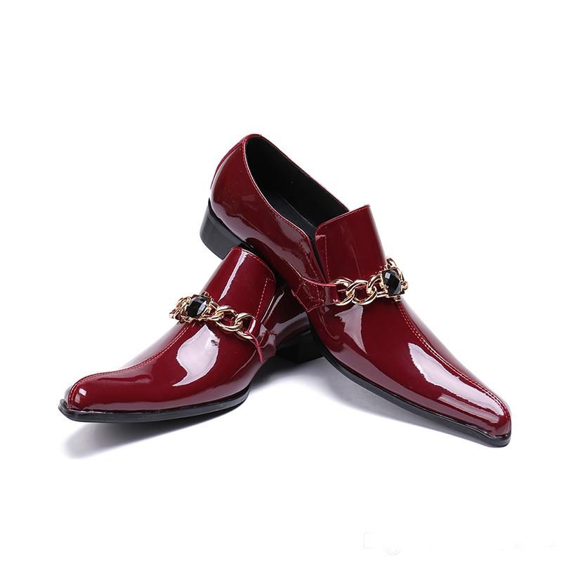 glossy black formal shoes