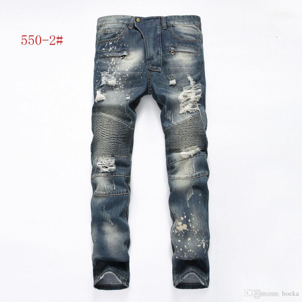 Mens Brand Denim Pants Men Designer 