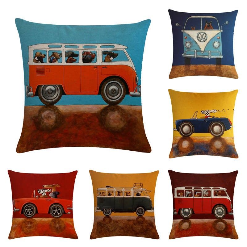 45 45cm Sofa Pillow Case Retro Washable Decorative Throw Pillows