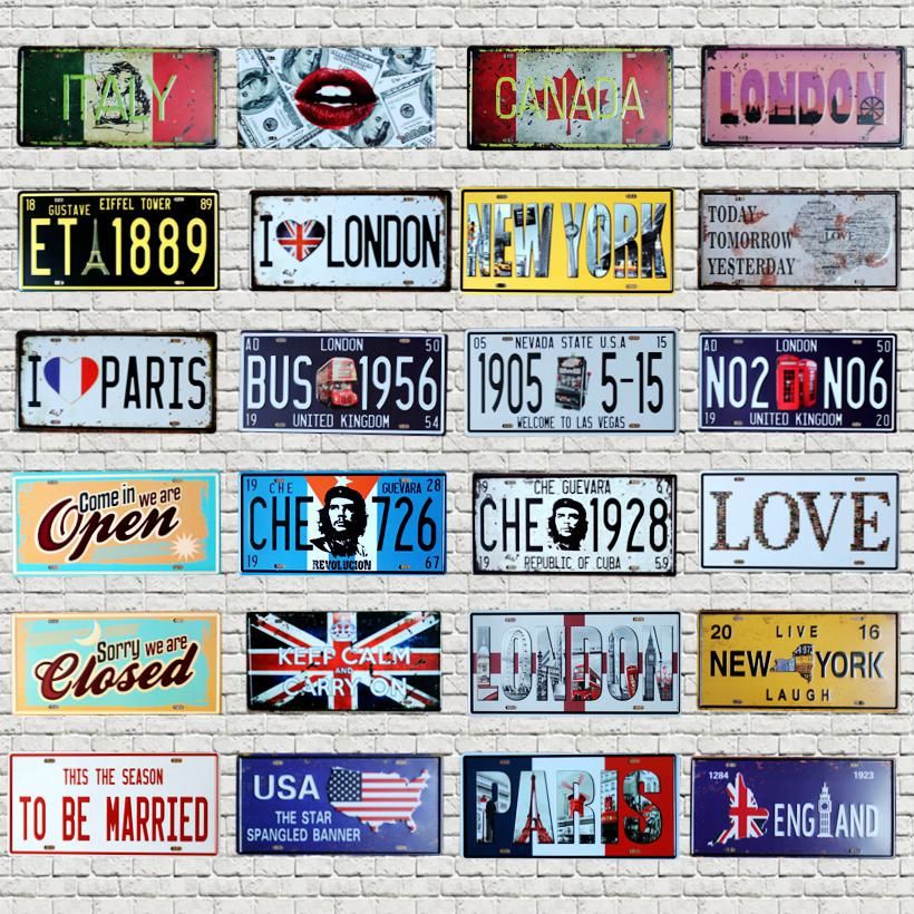 American Biker Wholesale Novelty License Plate Bar Wall Decor