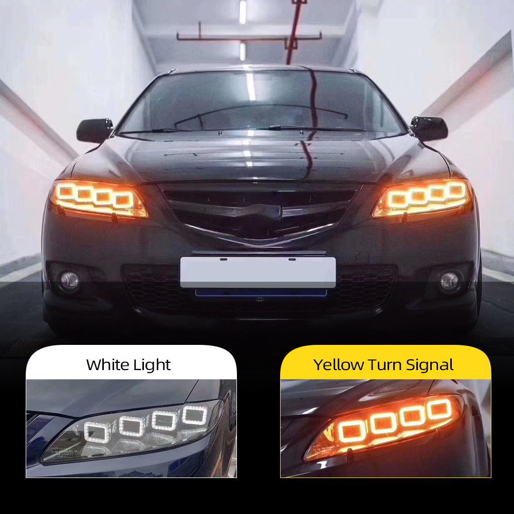 slim høg ustabil Car Styling Head Lamp For Mazda 6 Headlights 2004 2012 Mazda6 All LED  Headlight LED DRL Dynamic Signal Angel Eye Accessories, BRAND Best Quality  And Cheapest Price | DHgate.Com