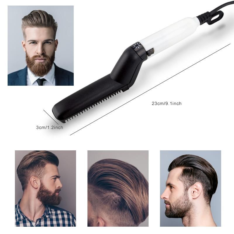 Quick Beard Straightener Comb Multifunctional Hair Curler Straightening  Permed Clip Comb Styler Electric Hair Tool for