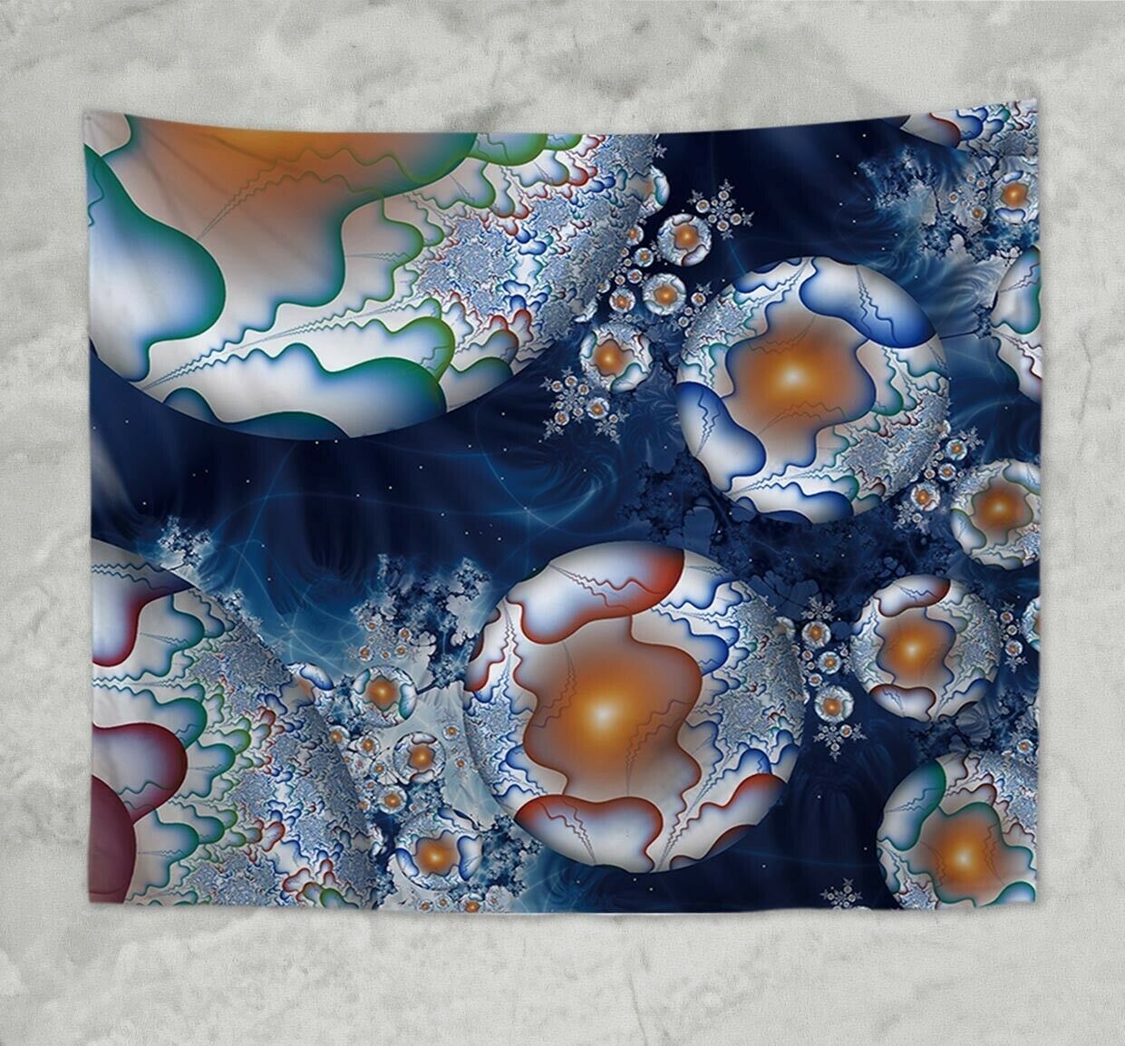 US Seller hippie modern wall art psychedelic trippy art wall tapestry
