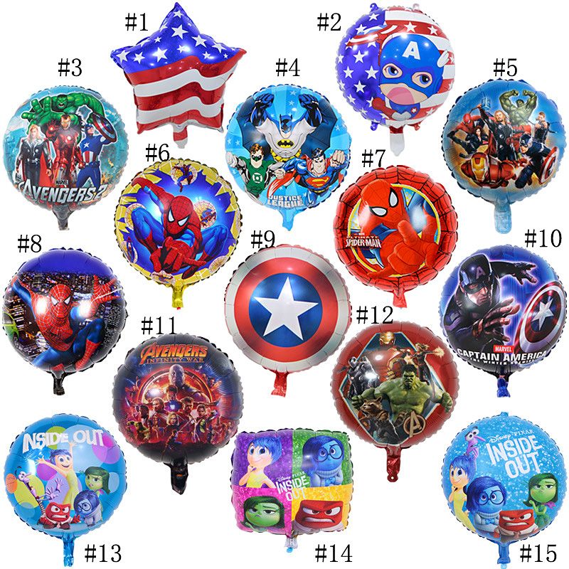 Kids Avengers Balloons Toys Inflatable Marvel Birthday Party