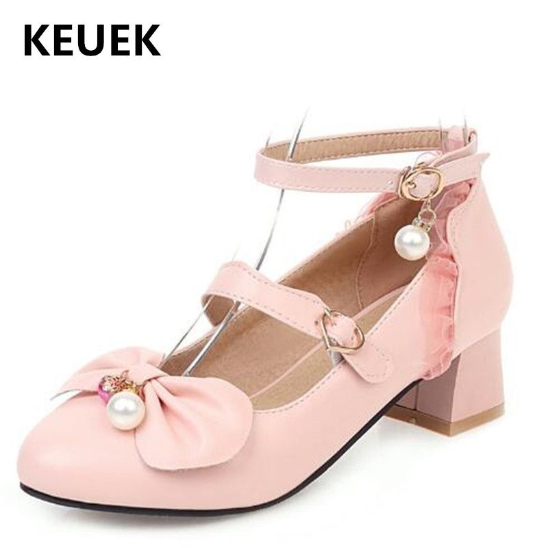 girls black heeled shoes