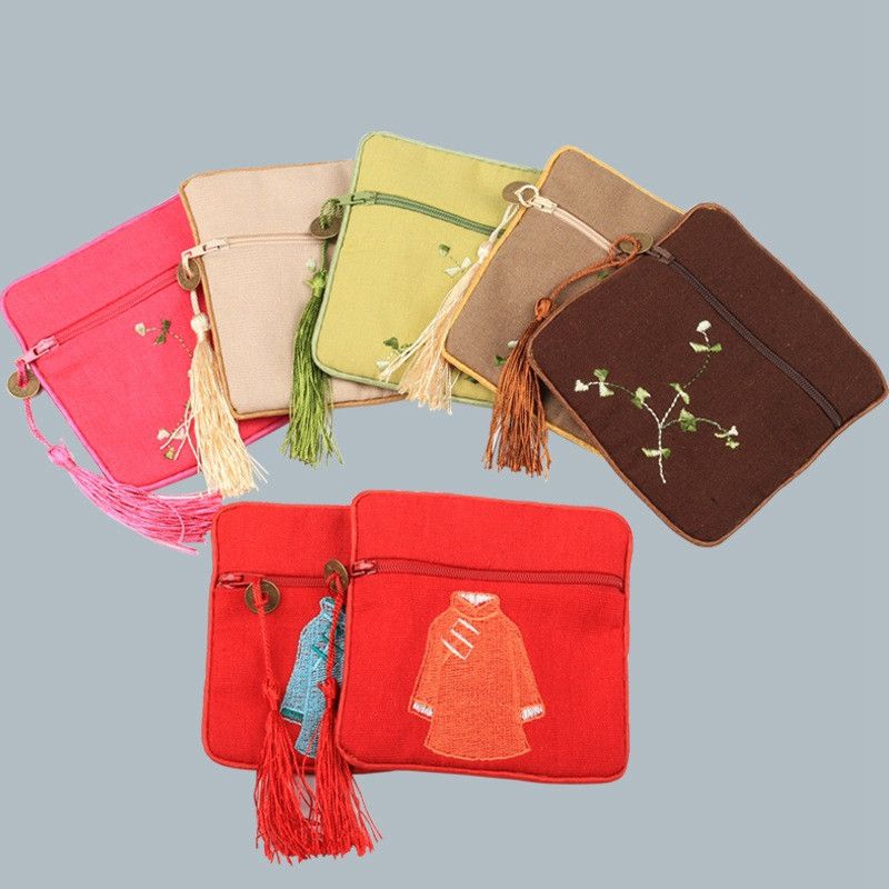 cotton zip bolsa