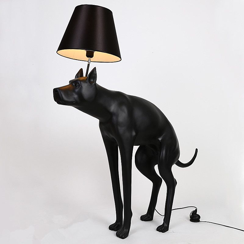 Nordic Black Dog Floor Lamp Home, Animal Floor Lamps For Living Room