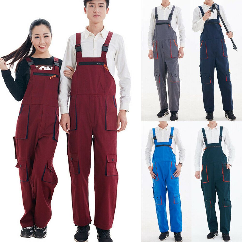 2020 2019 New Men Women Bib Overalls Work Clothing Protective