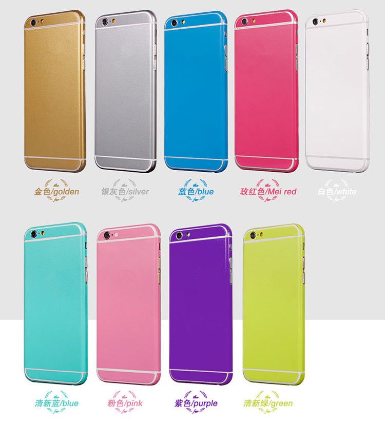 satin al perakende box ile iphone 7 6 6s arti iphone7 gumus cikartma cephesi ve geri wrap seti telefon aksesuarlari renkli vinil sticker mat tl5 9