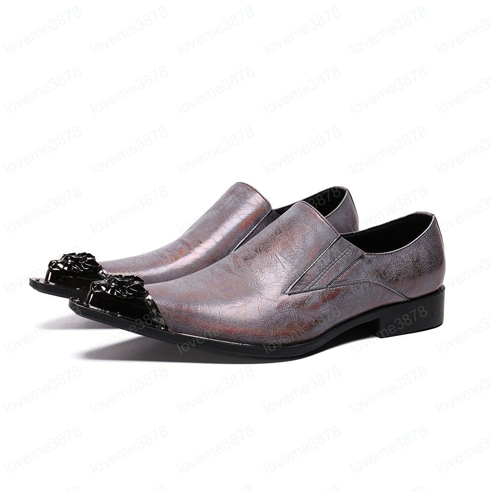 Saldos Online De Sapatos Clássicos Os Homens Se Vestem Sapatos Bicudos De  Metal Tip Homens Vestido De Couro Sapatos Homens Lace Up De Negócios Big  Size 38 46 505881477 | DHgate.Com