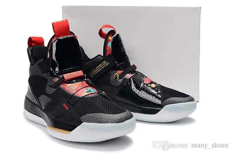 Nike Jordan 33 2019 Año Nuevo Chino 33 Hombres Zapatillas De Baloncesto  Negro Rojo Moda 33s Universidad Rojo Negro Vela Blanco Diseñador De Moda  Hombre Zapatilla Deportiva Por Many_shoes, 90 € | Es.Dhgate.Com