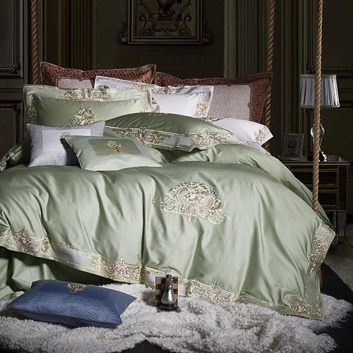 1000tc Egyptian Cotton Royal Luxury Bedding Set White King Queen