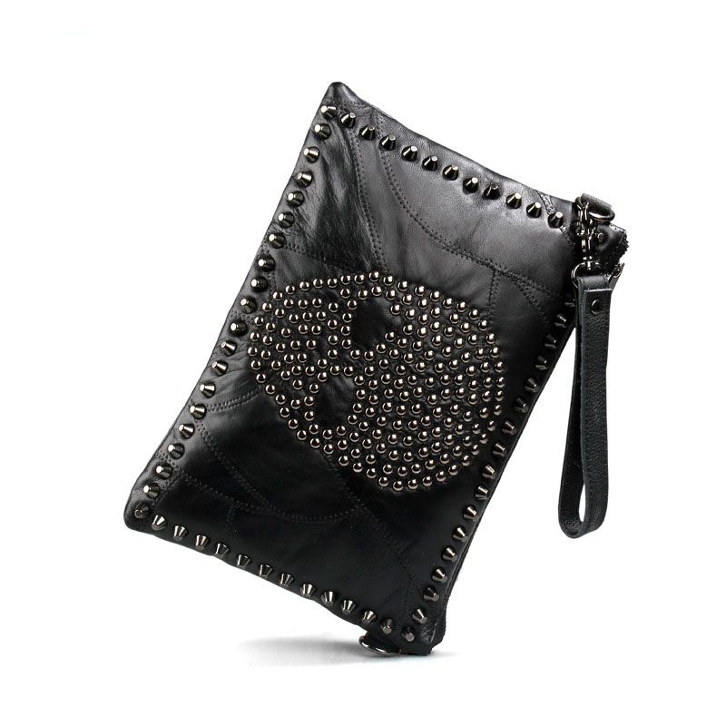 skull clutch purse