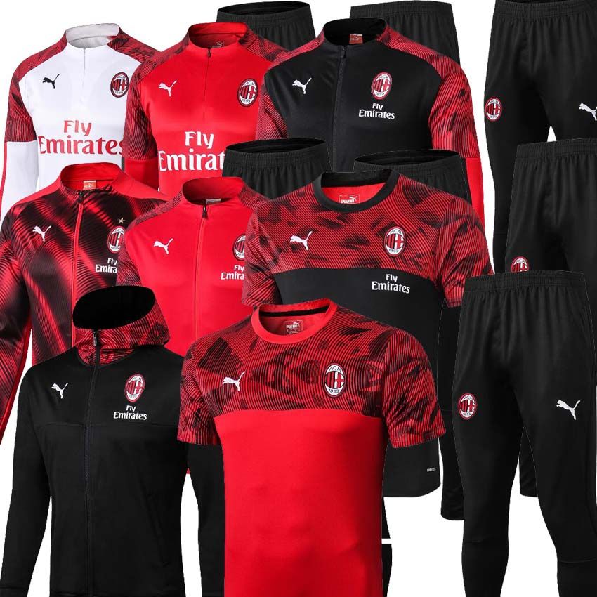 Compra 2019 Adultos Traje De Entrenamiento AC Milan Chándal Survetement 19  Ropa Deportiva De Fútbol Milan 20 Chándal Traje De Entrenamiento De Manga  Larga Chándal Barato | Entrega Rápida Y Calidad | Es.Dhgate