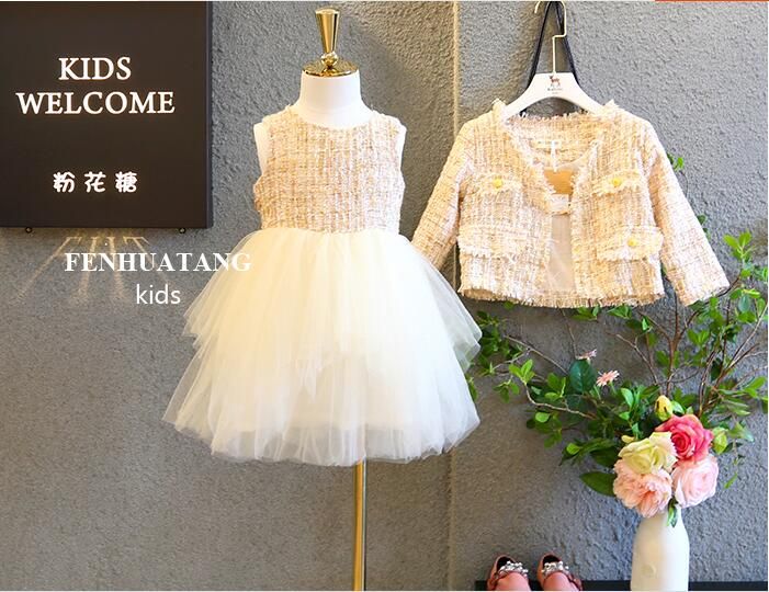 2020 New 2020 Baby Girls Boutique Elegant Pink Dress Sets Coat Vest Dresses Baby Kids Clothes Wholesale From Jamani3 98 91 Dhgate Com