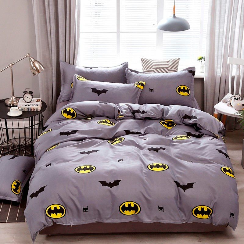 Usa Russian Cartoon Kids Bedding Sets Children Toddler Batman