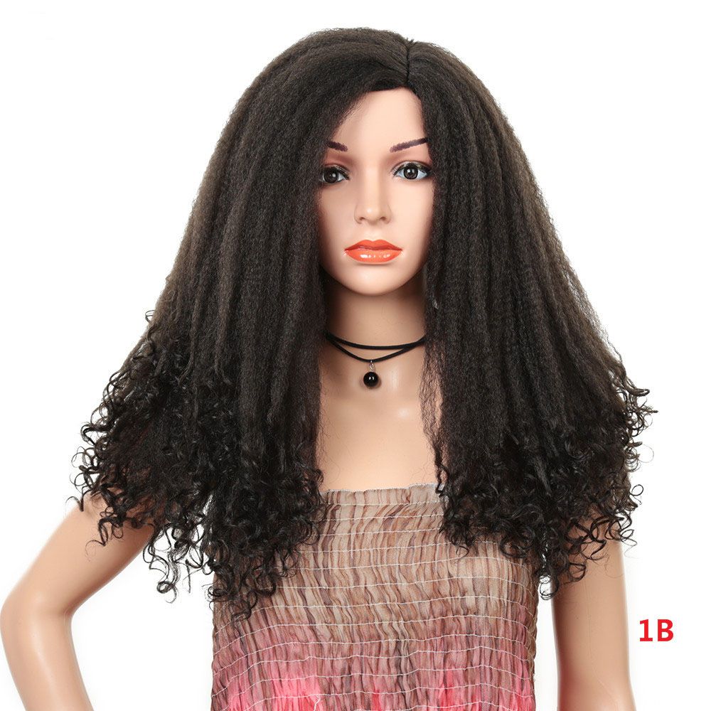 Afro Puffy Synthetic Hair Non Lace Wigs African American Hairstyle