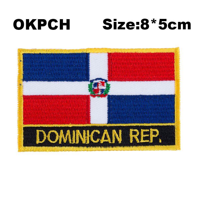 Dominicana PATCHE bandera r/ép