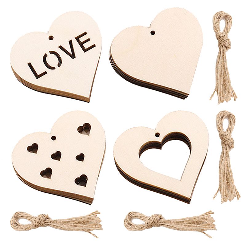 LaserHeartCrafts Wooden Heart Blanks 5.3x5.6cm Cutout Pendant Ornaments For  DIY Crafting, Decorating And Party Supplies. From Sjnp05, $1.41