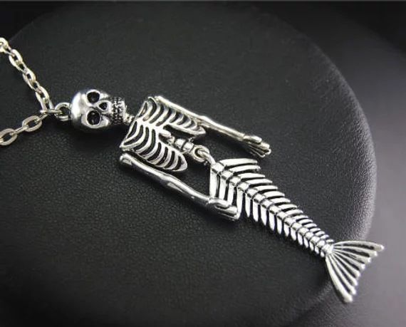 Punk Fashion Unisex Gothic Skull Alloy Squelette Pendentif Collier Cadeau