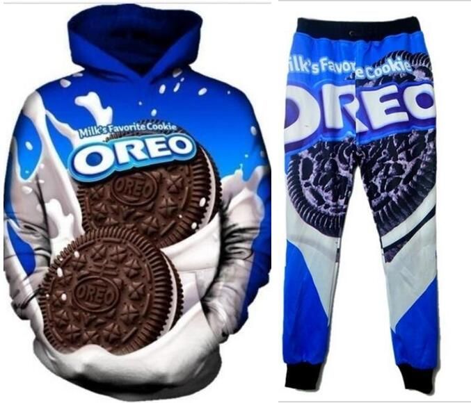 New Men/Womens Oreo Food Funny 3D Print 