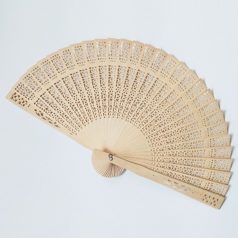 wooden folding fan