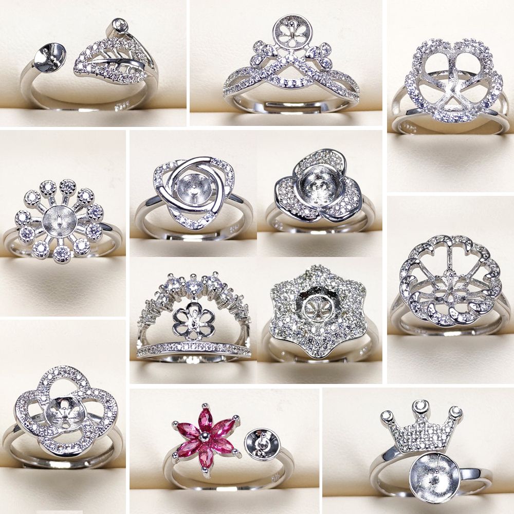 pearl ring settings