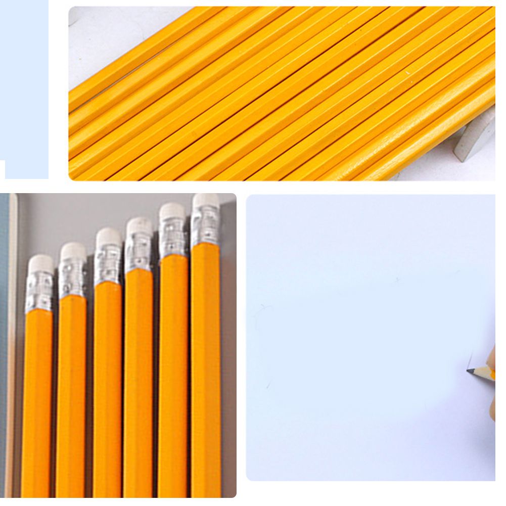 30pcs Kawaii Wood Pencils Cartoon Rilakkuma Pencil With Erasers For School  Stationery Supplies Cute Kids Drawing Pencils 2b Hb - Wooden Lead Pencils -  AliExpress