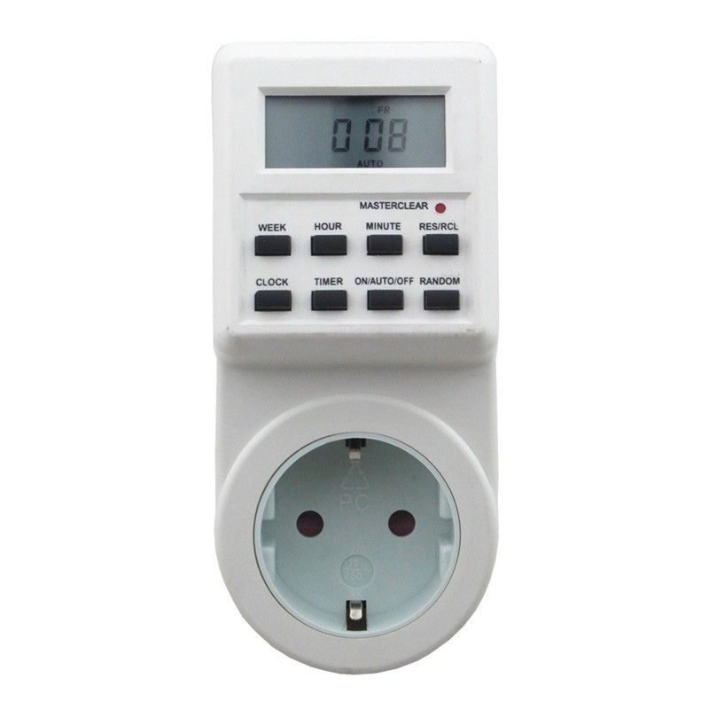 2020 Digital Timer 1 Min 7 Days Digital LCD Electronic Plug In