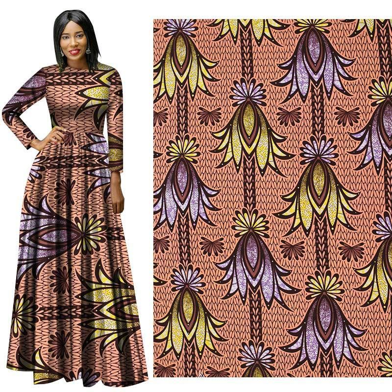 Green Leaf African Ethnic Dress Style Printed And Dyed Real Wax Cloth Cotton Printed Fabric Green Leaf African Ethnic Dress Style Printed And Dyed Real Wax Cloth Cotton Printed Fabric