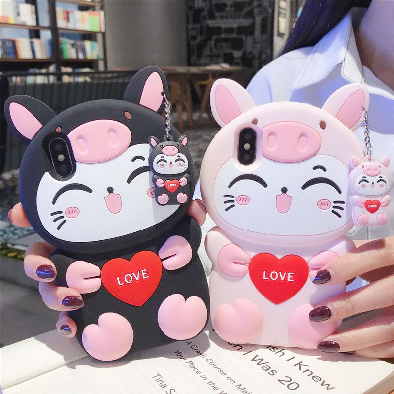 Wholesale Supply For IPhone 8 Plus IPhone 7 6 XR XS Kawaii 3D Cute 