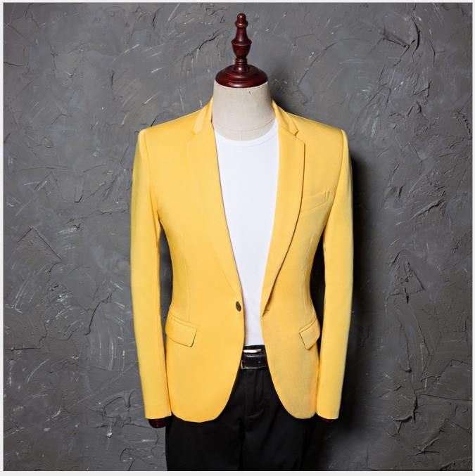 yellow blazer men