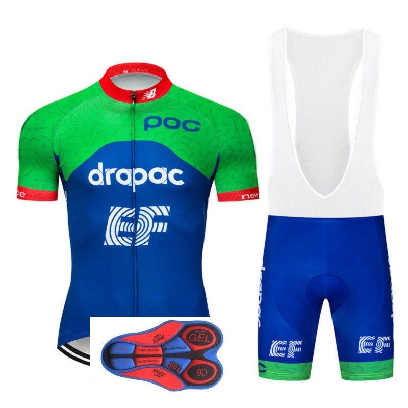 Men/'s POC Cycling Suit Jersey Road Bike Short Sleeve Bib Gel Racing Kit S-3XL