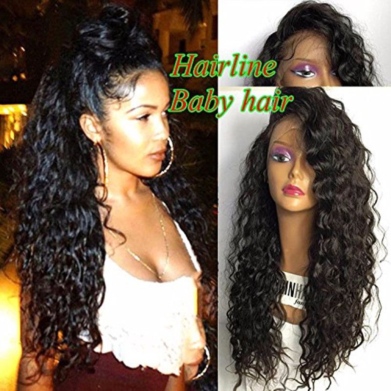 Soft Lace Front Wigs Brown Black Glueless Long Curly Wave Heat Resistant Fiber Synthetic Lace Wig Soft Lace Front Wigs Brown Black Glueless Long Curly Wave Heat Resistant Fiber Synthetic Lace Wig
