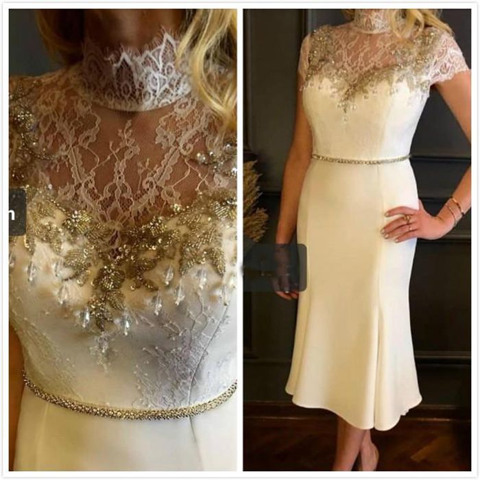 high neck cocktail evening dress