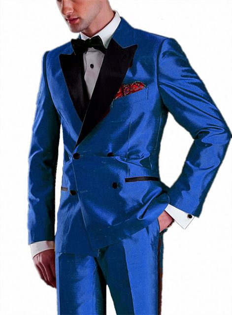 Compra Trajes Para Hombres Blazers 2021 Últimos Hombres Satinados Brillantes  Doble Beked Banquete TUXEDO Vestido Use Para La Solapa De La Boda Groom 2  Pieza Barato | Entrega Rápida Y Calidad | Es.Dhgate