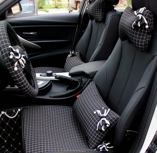 Girl Lady Fringe Pattern Bow Children Safety Strap Car Seat Belts