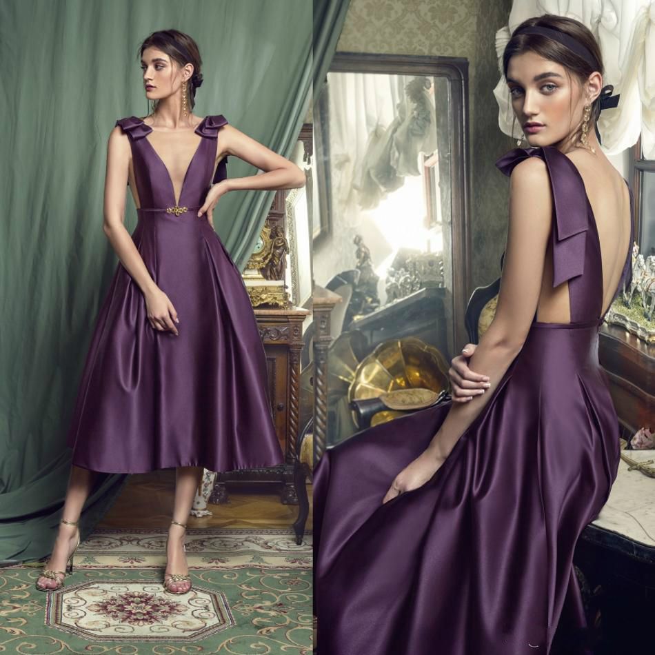 deep purple mother of the bride dresses