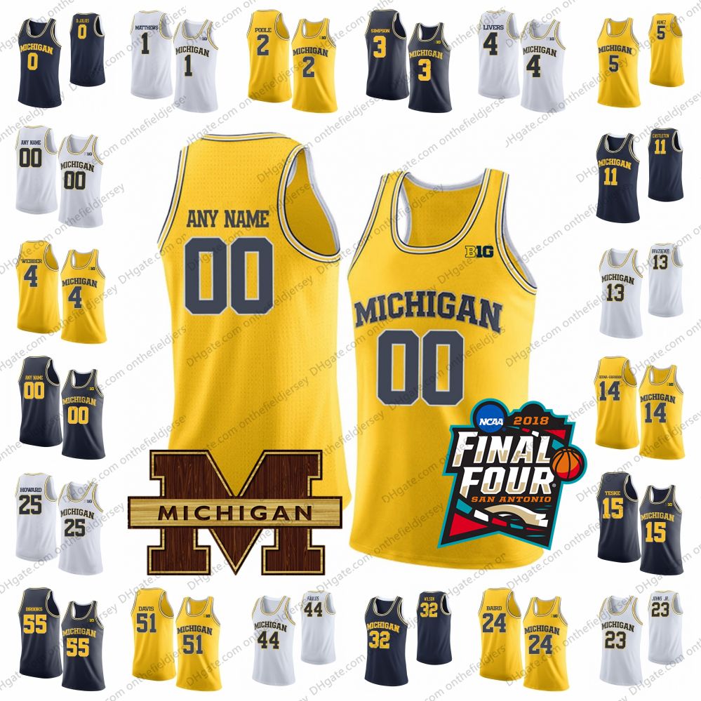 custom michigan basketball jersey