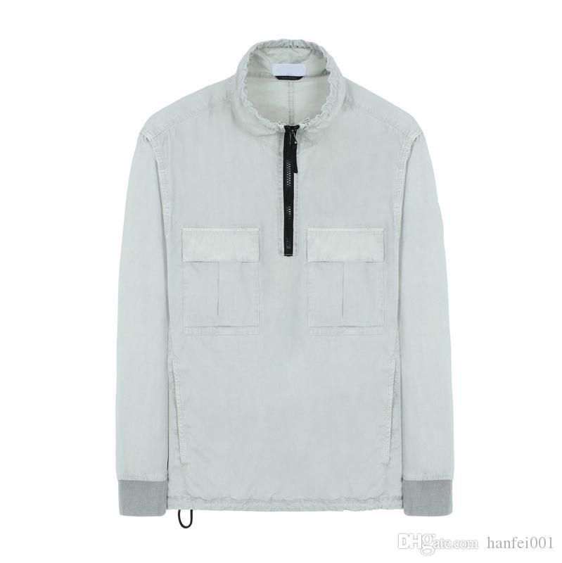 half black half white denim jacket