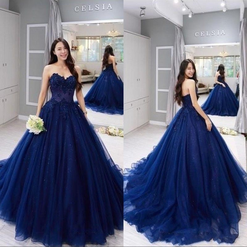 vestido azul vintage