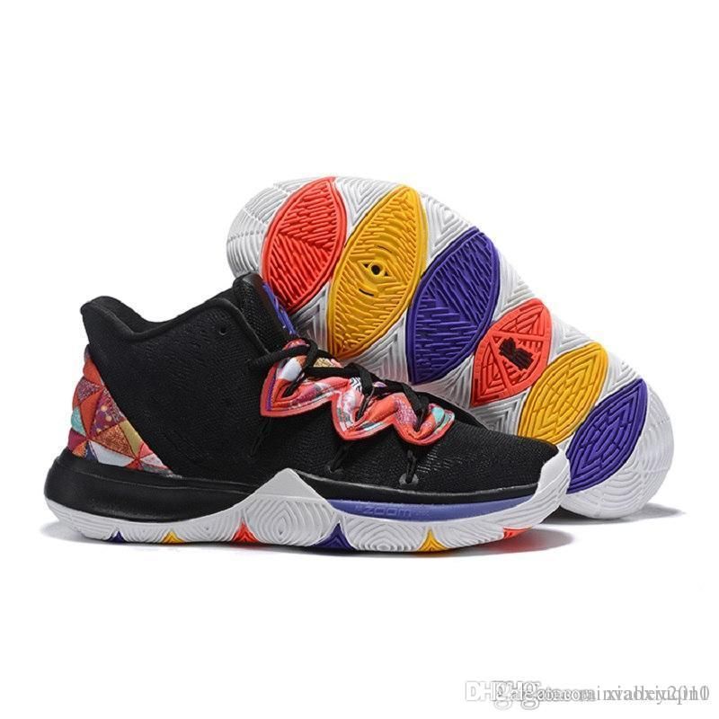 Kyrie 5 mujeres zapatos de baloncesto para venta Irving 5S hombre taco negro blanco BHM Oreo coloridas zapatillas de de los niños botas con caja original