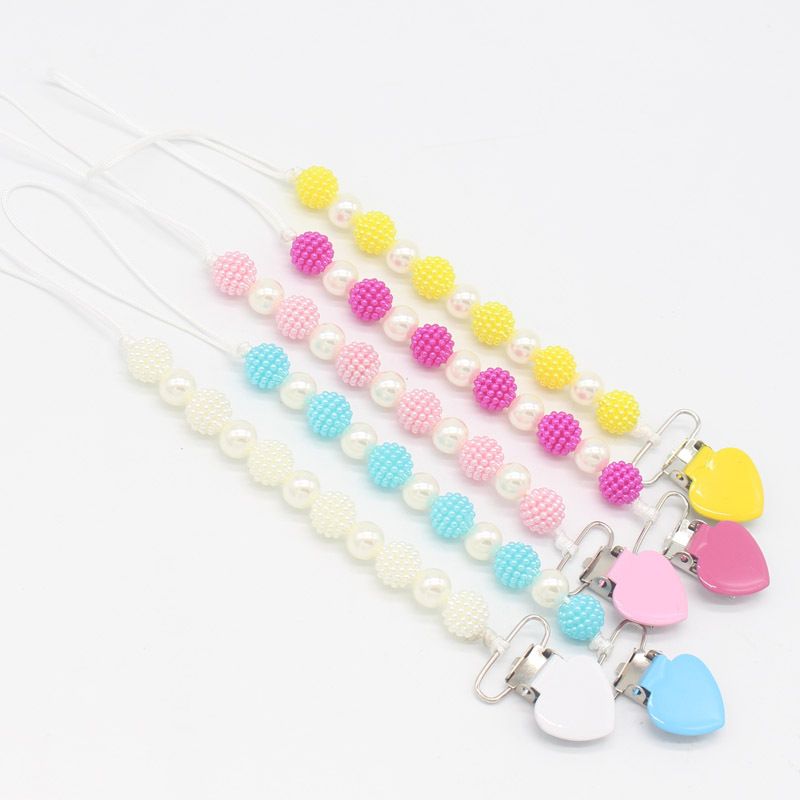 Kids Baby Boy Girl Dummy Pacifier Soother Nipple Strap Chain Clip Holder WO