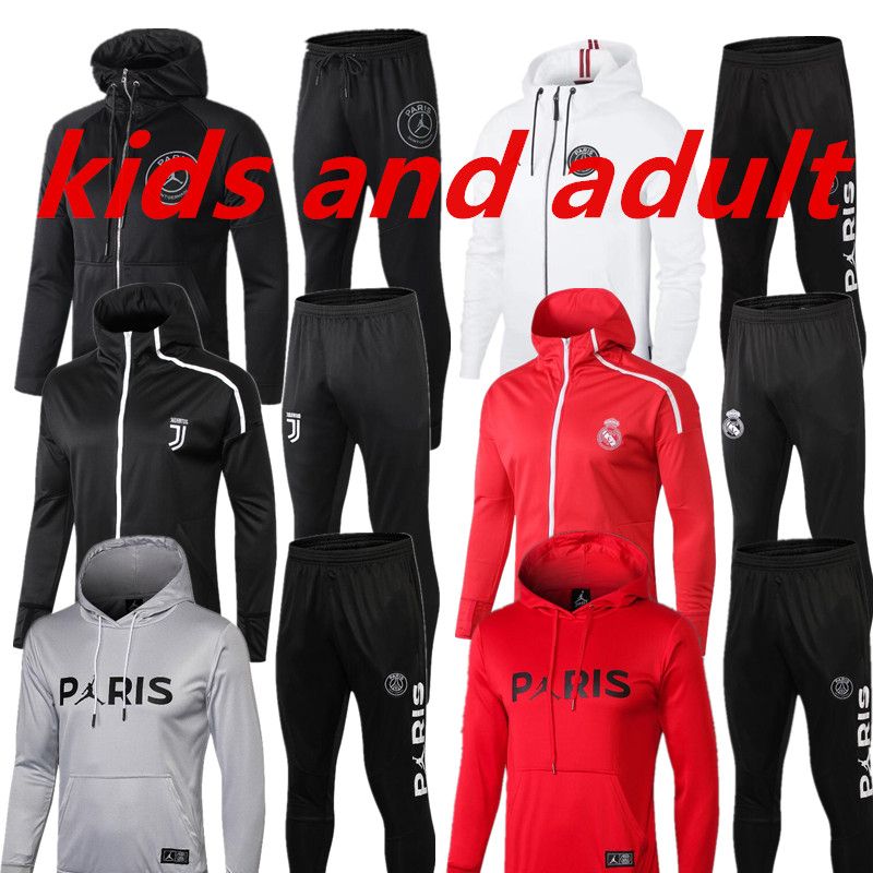 Acquistare 2019 Bambini E Adulti PSG Paris Felpa Da Calcio Con Cappuccio  2018/19 Psg Tuta Da Calcio Giacca MBAPPE Campione Survêtement Jordam X Psg  Felpa Con Cappuccio Economico | Consegna Veloce E