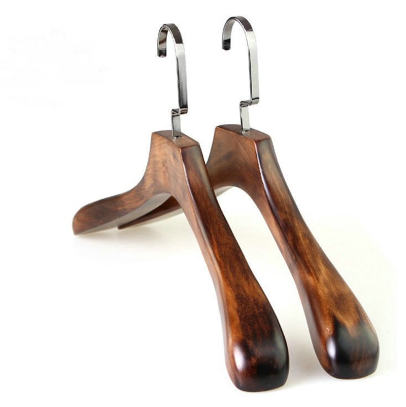2020 Wood Hangers Adult Wooden Hanger For Clothes Rack Vintage Suit