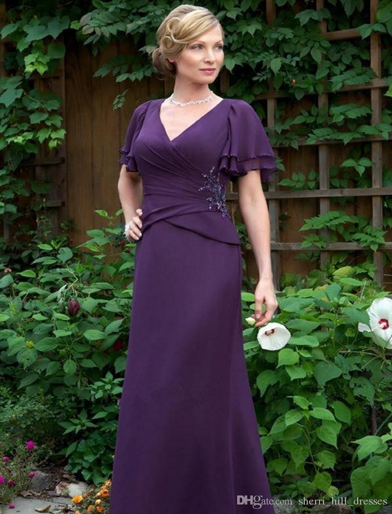 mother of the bride purple dress Big 